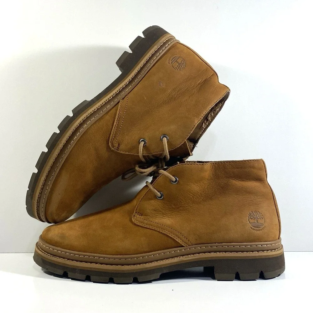 Timberland Mens Size 8.5 Port Union Chukka Boots Brown